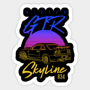 GTR Skyline 90's Sticker